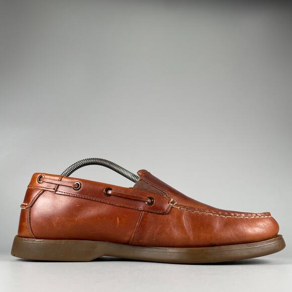 G.H. Bass & Co Seapoint Men\'s 10 M Brown Leather Slip On Casual Boat Shoe Casual main image 7